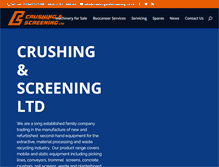 Tablet Screenshot of crushingandscreening.co.uk
